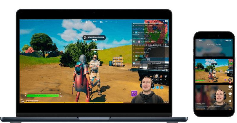 Horizontal and vertical video example