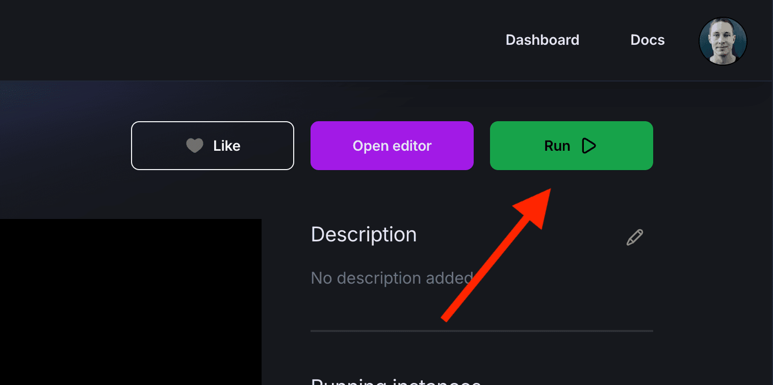 Switch to Running mode