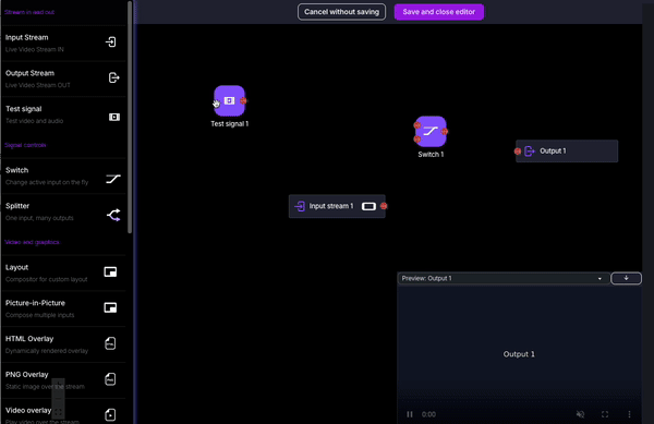 Streamrun editor